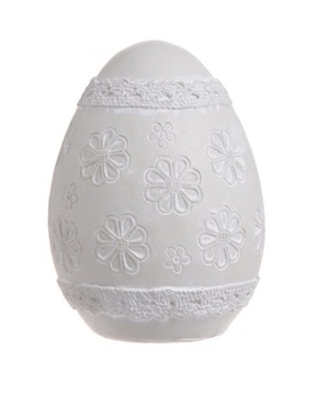 Ozdoba wielkanocna JAJKO 11cm biały WIELKANOC