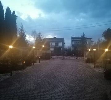 Солнечная лампа, высокий уличный фонарь, 1,76 см, черный фонарь