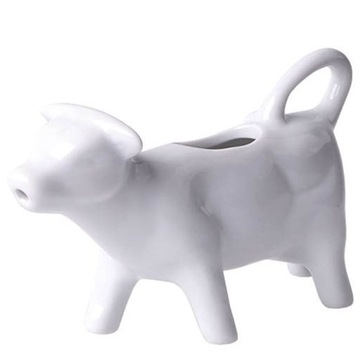 MLECZNIK KROWA DZBANEK PORCELANAOWY DO ŚMIETANKI M