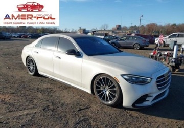 Mercedes 2021 Mercedes-Benz Klasa S 580 4Matic 2021 4.0l 4.0 Benzyna 496KM