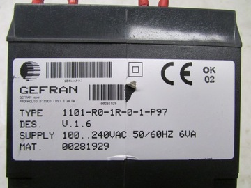 Регулятор температуры GEFRAN 1101-R0-1R-0-1-P97 IMA 1101