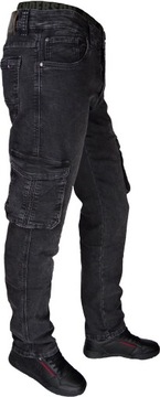 Эластичные брюки-карго, ЧЕРНЫЕ, слегка постиранные, различных размеров здесь: 30