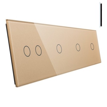 LIVOLO PANEL SZKLANY 1+1+1+2 DO WŁ. DOTYKOWY z