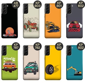 ETUI DO SAMSUNG GALAXY S21 PLUS 5G WZORY AUTO MOTOR POJAZDY SAMOCHODY CASE