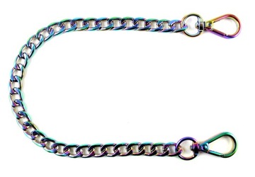 UCHWYT do torebki ŁAŃCUSZEK ozdobny RAINBOW 55 cm