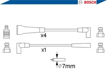 BOSCH 0 986 356 743 SADA PŘÍVODŮ ZAPALOVACÍ