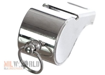 Аварийный свисток для судей Mil-Tec, серебряная латунь