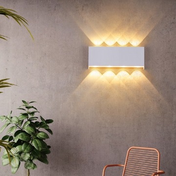 НАСТЕННЫЙ СВЕТИЛЬНИК ВВЕРХ ВНИЗ НАСТЕННЫЙ СВЕТИЛЬНИК LED 8LED IP65 8W!