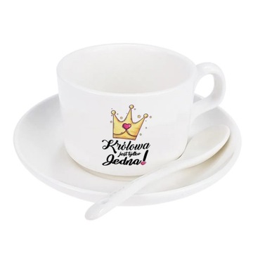Filiżanka z łyżeczką -Królowa jest tylko jedna