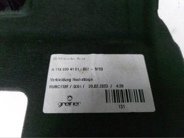 MERCEDES CLA W118 2023 POLIČKA KUFRU ZADNÍ SEDAN A1186904101