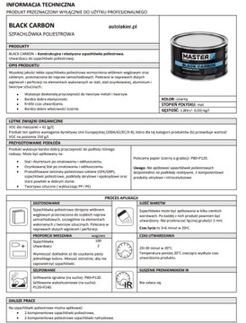 ШПАТЛЕВКА ЧЕРНАЯ УГЛЕРОДНАЯ С УГЛЕРОДНЫМ ВОЛОКНОМ 1,8кг Troton Master 343