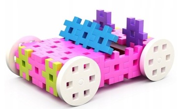 ВАФЕЛЬНЫЕ БЛОКИ MELI BASIC CONSTRUCTOR PINK 400 EL.