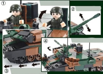 Кирпичи Танк LEOPARD 2A5 НЕМЕЦКИЙ 2 версии в 1 упаковке 2 фигурки + LEGO ОРУЖИЕ.