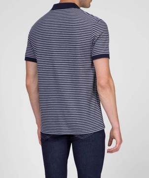 CALVIN KLEIN KOSZULKA POLO OXFORD STRIPE PIQUE XL