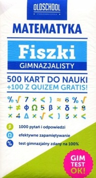 Matematyka. Fiszki gimnazjalisty