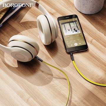 Аудиокабель BOROFONE BL6 AUX Jack 3,5 мм FLAT 1 м
