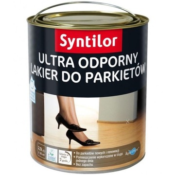 Lakier do parkietu ULTRA ODPORNY 2,5L SYNTILOR PÓŁPOŁYSK