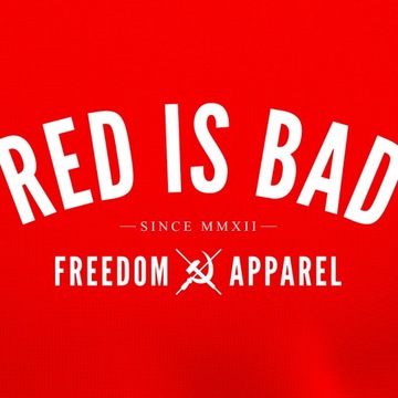 Red is Bad Bluza kangurka Freedom Apparel - czerwona - 3XL