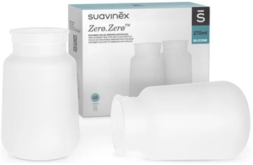SUAVINEX TOREBKA ANTYKOLKOWA DO BUTELKI ZERO ZERO 270ml WORECZEK 2szt