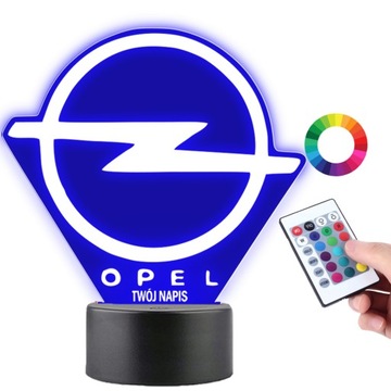 Lampka na biurko Opel Logo 16Kolorów LED PLEXIDO