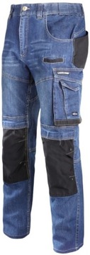 SPODNIE JEANSOWE SLIM FIT WZMACNIANE DO PASA STRETCH ROZMIAR 3XL LAHTI PRO