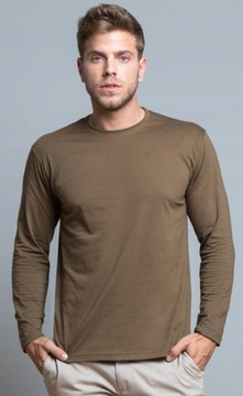 Мужская футболка с длинным рукавом из сертифицированного хлопка, разные цвета, 3XL