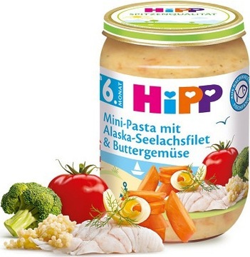 HiPP BIO Mintaj z Mini Makaronem w Warzywach