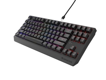 Беспроводная механическая клавиатура Thor230 TKL RGB Silent Lemon с возможностью горячей замены