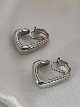 Серебристые элегантные клипсы, классическая модель, зажим C44.