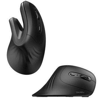Bezprzewodowa mysz pionowa ergonomiczna Bluetooth + 2.4G DAREU LM109