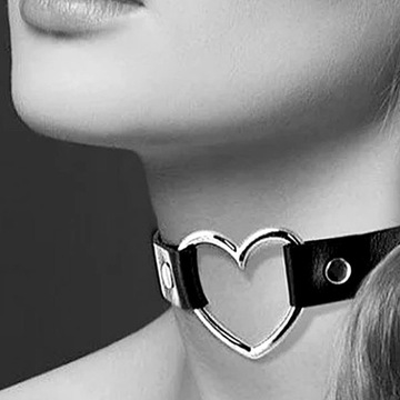 CHOKER naszyjnik OBROŻA serce GOTHIC grunge JAKOŚĆ