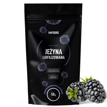 JEŻYNA LIOFILIZOWANA 50g HiFOOD BEZ KONSERWANTÓW