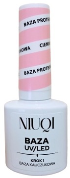 NIUQI baza proteinowa UV/LED CIEMNY RÓŻ 5 ml