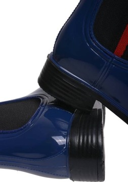 KALOSZE DAMSKIE SZTYBLETY LAMPAS LAK granat red 36