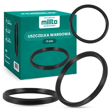 Uszczelka WARGOWA Rur KANALIZACJI 75 mm Gumowa Pierścień Uszczelniający