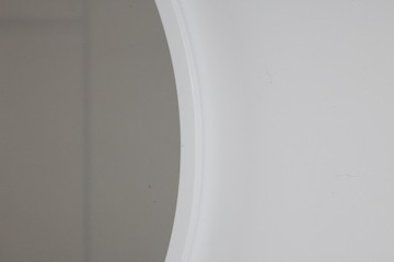 ЗЕРКАЛО КРУГЛОЕ, БЕЛЫЙ ГЛЯНЦЕВЫЙ 50 СМ LOFT