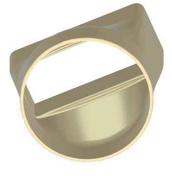 Переходник редукционный алюминиевый профиль 100х40 на спиро 100