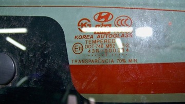HYUNDAI TUCSON I 1 07R SKLO (OKNO) ZADNÍ W KRYT KUFRU