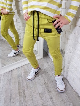 Базовые брюки Despacito салатового цвета 104