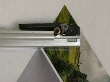 Стеклоподъемник прицепа Camper, кронштейн Schroef 300 мм, левый, с винтами