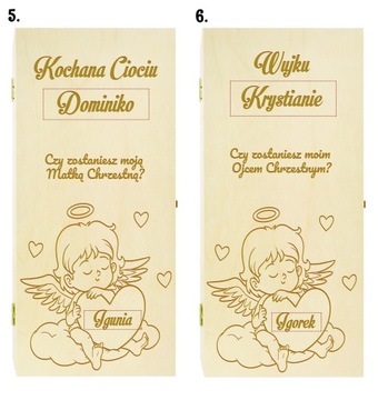 Просьба стать крестной матерью коробки