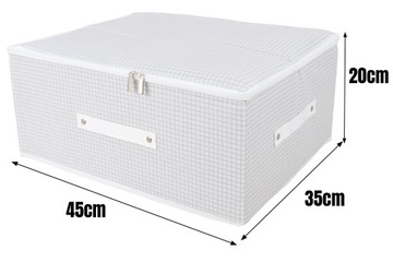 ОРГАНАЙЗЕР-КОРОБКА-КОНТЕЙНЕР НА ЖЕСТКОЙ МОЛНИИ ДЛЯ ХРАНЕНИЯ ОДЕЖДЫ 45x35x20