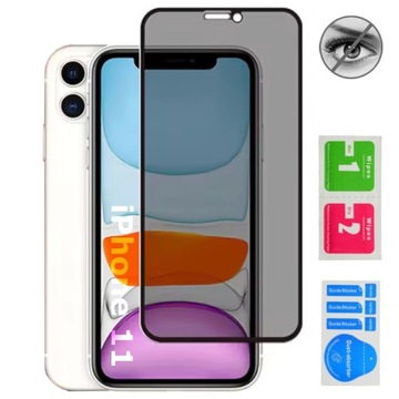 SZKŁO HARTOWANE PRIVACY ANTI SPY PRYWATYZUJĄCE SZYBKA do iPHONE 11 / XR