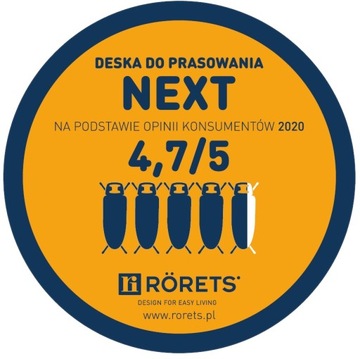 RORETS deska do prasowania NEXT biała