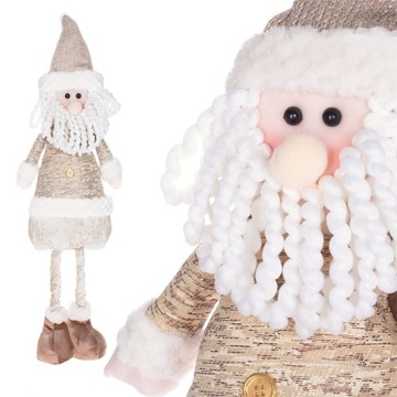 MIKOŁAJ FIGURKA KRASNAL OZDOBA ŚWIĄTECZNA TELESKOPOWE NOGI PREZENT 80cm