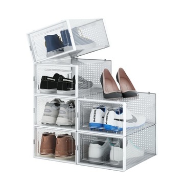 6x Pudełko szafka organizer na buty obuwie zestaw do przechowywania 4CONVY