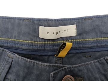Bugatti, spodnie męskie materiałowe, r.L, granatowe