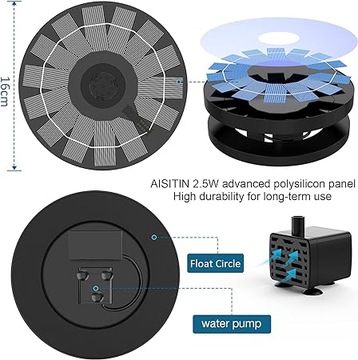СОЛНЕЧНЫЙ ФОНТАН AISITIN 2,5 Вт