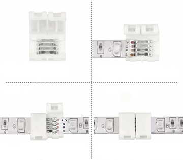 РАЗЪЕМ ДЛЯ СВЕТОДИОДНОЙ ЛЕНТЫ RGBW 12мм 5 PIN TAPE-TAPE