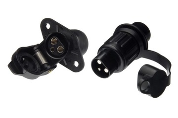 Złącze 3 pinowe 12/24V 20A komplet wtyk + gniazdo